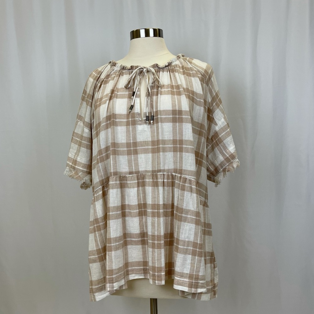Anthropologie Tiered Tunic Blouse by Pilcro